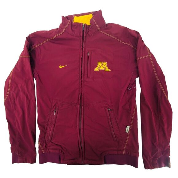 Nike Team Minnesota Gophers Fleeced Lined Jacket Full Zip Small Authentic NCAA - Picture 1 of 7